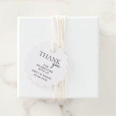 Moderne bruiloft Dank u Bedankjes Labels (In situ)