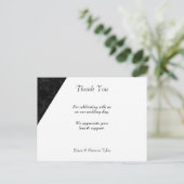 MODERNE BRUILOFT DANK U KAART (Staand voorkant)