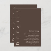 Moderne bruiloft Details-Country Brown