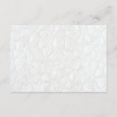 Moderne bruiloft details QR-code Informatiekaartje (Achterkant)