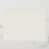 Moderne Bruiloft Echte Folie Details Kaart (Achterkant)