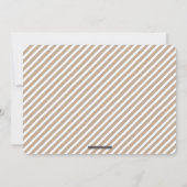 MODERNE BRUILOFT eenvoudige minimale vet kraft wit Kaart (Achterkant)