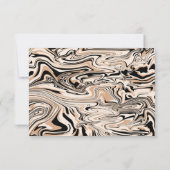 Moderne bruiloft Elegant Waterverf Pattern Custom Save The Date (Achterkant)