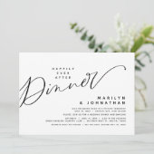 Moderne bruiloft Elopement gelukkig ooit na het di Kaart (Staand voorkant)