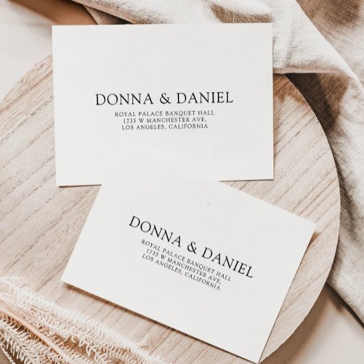 Moderne bruiloft envelop adres Sjabloon