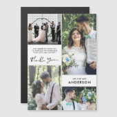 Moderne bruiloft foto collage Hartelijk dank (Voorkant / Achterkant)