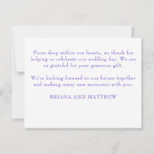 Moderne bruiloft foto Hartelijk dank Bedankkaart (Achterkant)