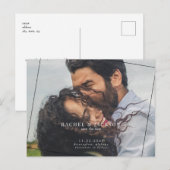 Moderne bruiloft foto Opslaan Datum Briefkaart (Voorkant / Achterkant)