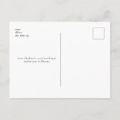 Moderne bruiloft foto Opslaan Datum Briefkaart (Achterkant)