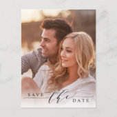 Moderne bruiloft foto Opslaan Datum Briefkaart (Voorkant)
