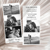 Moderne bruiloft fotocabine strip Lijst Save The Date