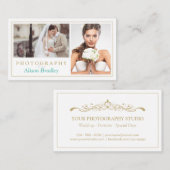 Moderne bruiloft fotografie Studio elegant stijlvo Visitekaartje (Voorkant / Achterkant)