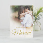 Moderne bruiloft foto's overlay Eenvoudig Kaart (Staand voorkant)