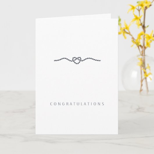 Moderne bruiloft gefeliciteerd liefde | kaart (Gele Bloem)