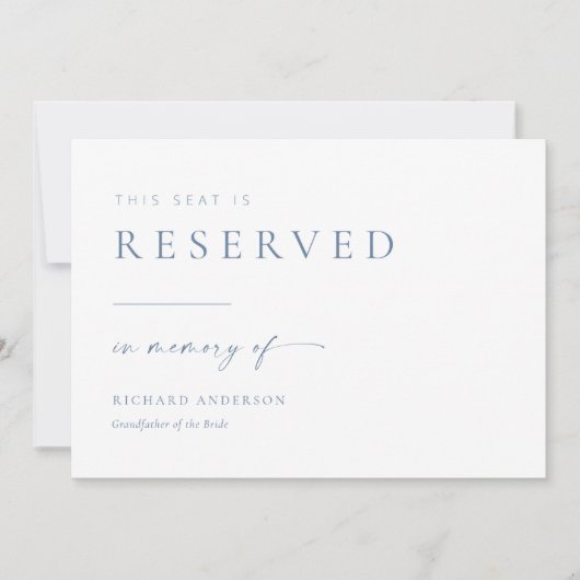 Moderne bruiloft gereserveerd ter nagedachtenis va (Voorkant)