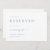 Moderne bruiloft gereserveerd ter nagedachtenis va (Voorkant / Achterkant)