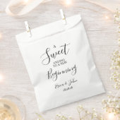 Moderne bruiloft gunst tas Sweet Ending Bedankzakje (Geknipt)