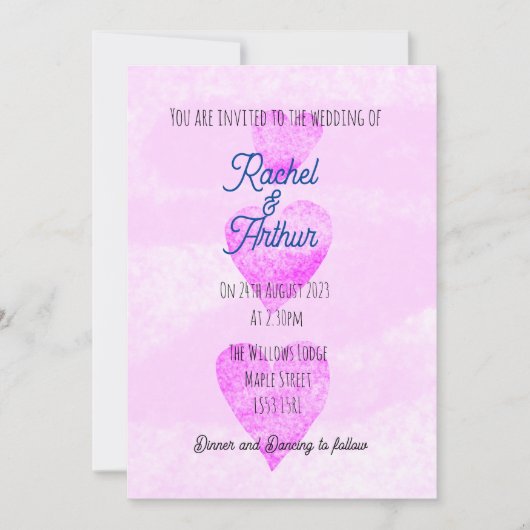 Moderne bruiloft harst eenvoudig design stijlvol u kaart (Voorkant)