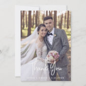 Moderne bruiloft - Hartelijk dank Bedankkaart (Voorkant)