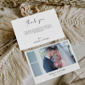 Moderne bruiloft - Hartelijk dank Kaart