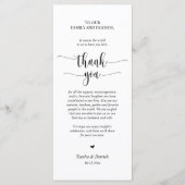 Moderne bruiloft in een binnenste plaats Hartelijk Programmakaart (Voorkant)