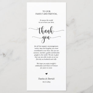 Moderne bruiloft in een binnenste plaats Hartelijk Programmakaart