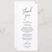 Moderne bruiloft in een binnenste plaats Hartelijk Programmakaart (Voorkant / Achterkant)