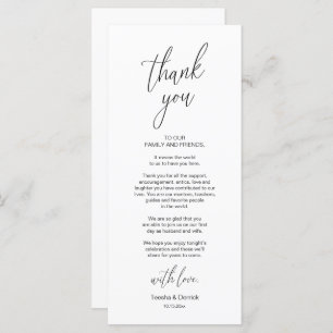 Moderne bruiloft in een binnenste plaats Hartelijk Programmakaart