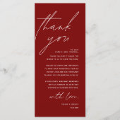 Moderne bruiloft in een binnenste plaats Hartelijk Programmakaart (Voorkant)