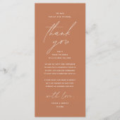 Moderne bruiloft in een binnenste plaats Hartelijk Programmakaart (Voorkant)