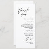 Moderne bruiloft in een binnenste plaats Hartelijk Programmakaart (Voorkant / Achterkant)