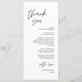 Moderne bruiloft in een binnenste plaats Hartelijk Programmakaart (Voorkant)