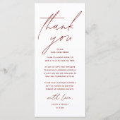 Moderne bruiloft in een binnenste plaats Hartelijk Programmakaart (Voorkant)