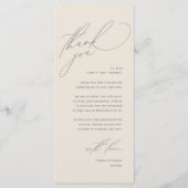 Moderne bruiloft in een binnenste plaats Hartelijk Programmakaart (Voorkant)