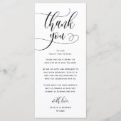 Moderne bruiloft in een binnenste plaats Hartelijk Programmakaart (Voorkant)