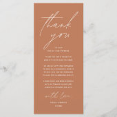 Moderne bruiloft in een binnenste plaats Hartelijk Programmakaart (Voorkant)