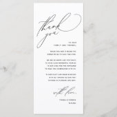 Moderne bruiloft in een binnenste plaats Hartelijk Programmakaart (Voorkant)