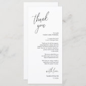 Moderne bruiloft in een binnenste plaats Hartelijk Programmakaart (Voorkant / Achterkant)