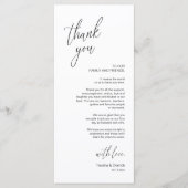 Moderne bruiloft in een binnenste plaats Hartelijk Programmakaart (Voorkant)