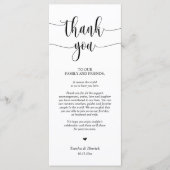 Moderne bruiloft in een binnenste plaats Hartelijk Programmakaart (Voorkant)