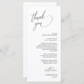 Moderne bruiloft in een binnenste plaats Hartelijk Programmakaart (Voorkant / Achterkant)