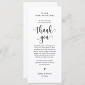 Moderne bruiloft in een binnenste plaats Hartelijk Programmakaart (Voorkant / Achterkant)