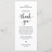 Moderne bruiloft in een binnenste plaats Hartelijk Programmakaart (Voorkant)