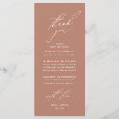 Moderne bruiloft in een binnenste plaats Hartelijk Programmakaart (Voorkant)