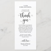 Moderne bruiloft in een binnenste plaats Hartelijk Programmakaart (Voorkant)