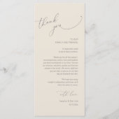 Moderne bruiloft in een binnenste plaats Hartelijk Programmakaart (Voorkant)