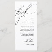 Moderne bruiloft in een binnenste plaats Hartelijk Programmakaart (Voorkant)