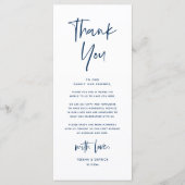 Moderne bruiloft in een binnenste plaats Hartelijk Programmakaart (Voorkant)