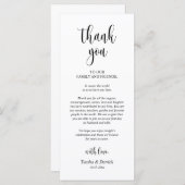 Moderne bruiloft in een binnenste plaats Hartelijk Programmakaart (Voorkant / Achterkant)