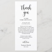 Moderne bruiloft in een binnenste plaats Hartelijk Programmakaart (Voorkant)